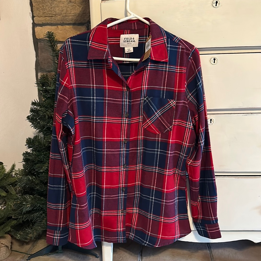 Field and Stream plaid flannel top